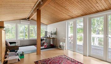 Arkitektritad minivilla på Värmdö