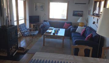 Fritidshus i Fiskebäckskil nära havet.