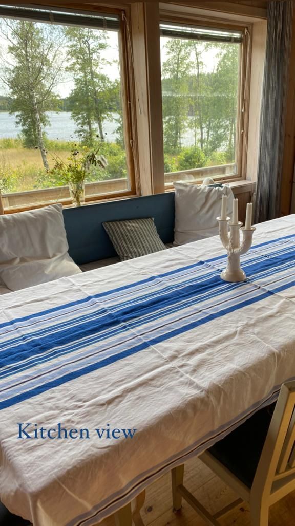 Typical Swedish cottage with stuga overlook a lake – bild 11 av 24