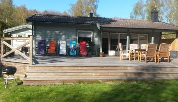 8 bädds stuga i lummig naturskön omgivning