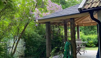 Mysig stuga i naturreservatet Sandskogen, Ystad