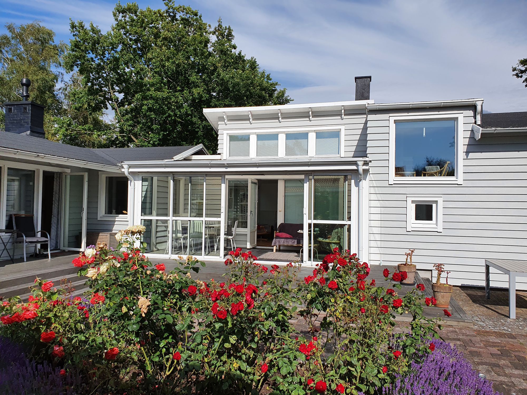 Modernt, strandnära hus vid Höganäs, Kullabygden