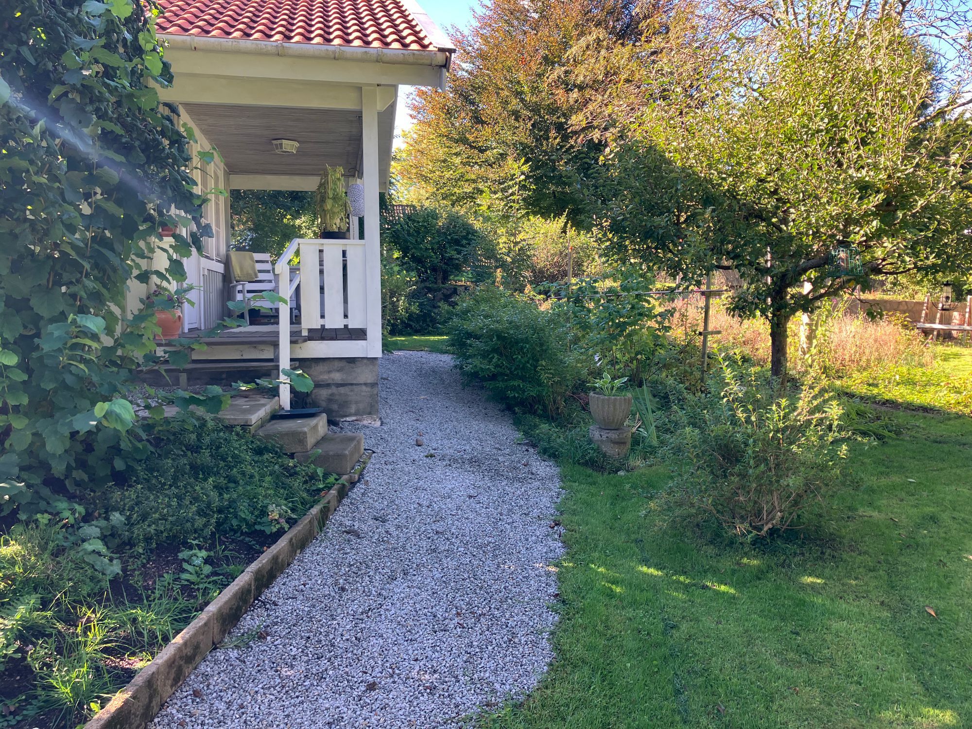 Stuga med veranda i Röstånga