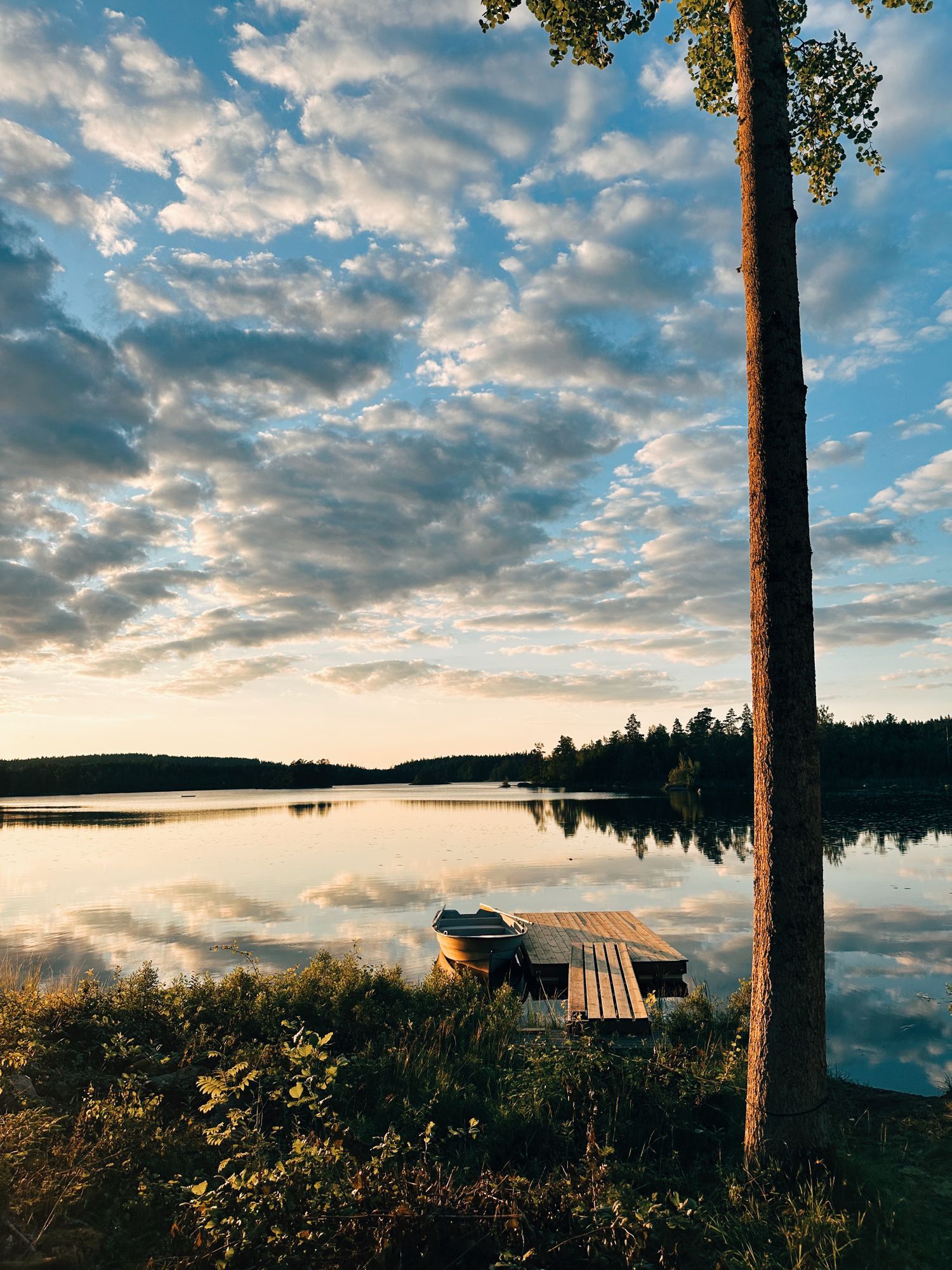 Idylliska stuga vid en sjö mitt i skogen – bild 7 av 24