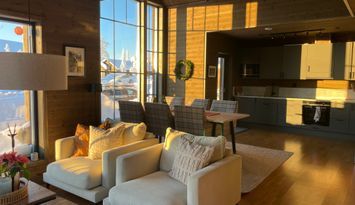 Modernt fjällhus med fantastisk utsikt