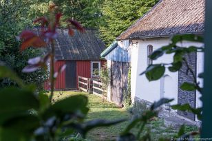 Mysig, liten skånegård på Österlen