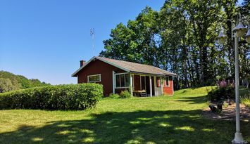 Stuga, 4 bäddar nära äventyrspark i södra Halland