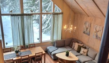 Fjällstuga nära Björnvallen med badtunna & bastu