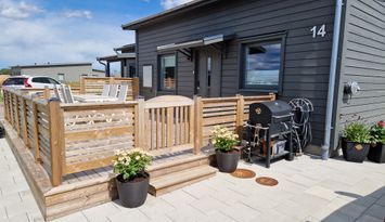 Nybyggt parhus i Mörbylånga på Öland.