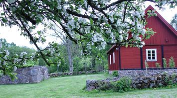 Die Hütte auf dem Bauernhof Bockebodagården