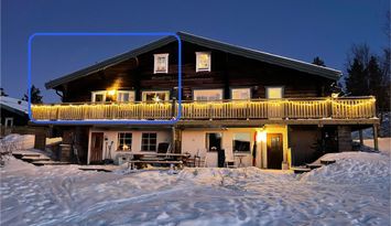 Nyrenoverat med västervy vid längdspåret (Böv)