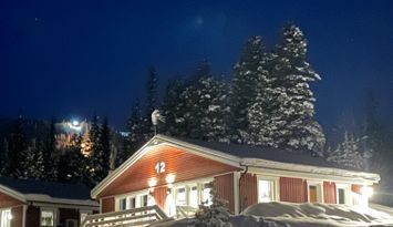 Fjällstuga med ski in Ammarnäs