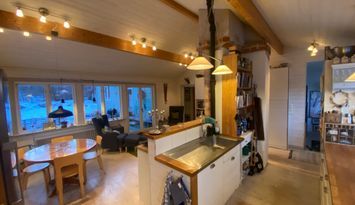 Charmigt hus vid Dreviken