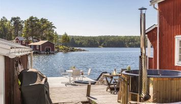Vackert boende vid havet i Hudiksvalls skärgård