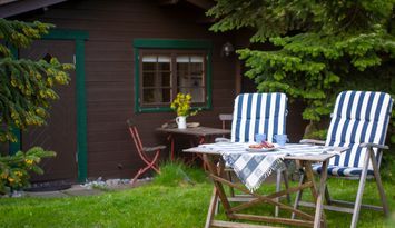 Stuga på strandtomt