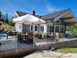 Newly built archipelago house with jacuzzi